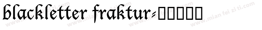 blackletter fraktur字体转换
